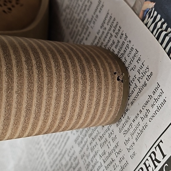 Universal Threads Peep Toe Slingback Brown Cut Out Chunky Heel Booties Size 7.5 - Picture 10 of 10